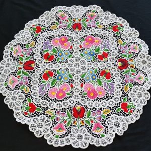 Riselt terítő kalocsai kör 60 cm