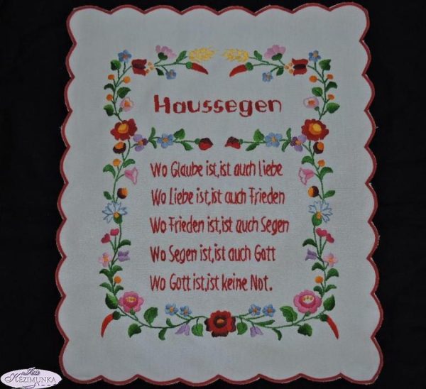 Házi áldás németül Haussegen,43x33 cm