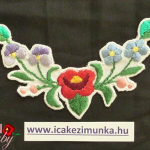 Felvarró, felvarrható minta hímzett kalocsai 22x5 cm-Lea