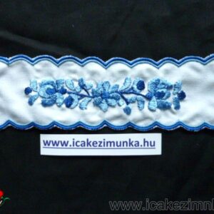 Könyvjelző Matyó minta, kékkel 19x5 cm