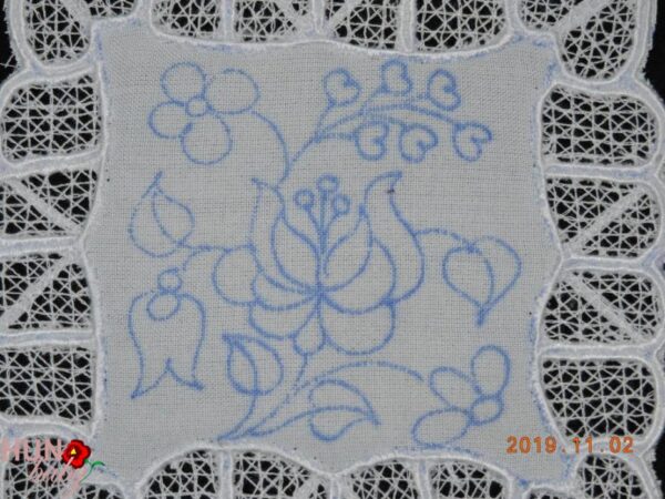 RISELT terítő kalocsai előnyomott 15x14 cm