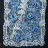 Riselt áttört futó kalocsai kékkel 80x33 cm