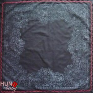 Terítő matyó szegett fekete 85x85 cm