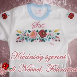 Body rövid ujjas - névvel magyar mintával hímezve - Janus