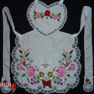 Kötény kalocsai melles riselt 55x42 cm