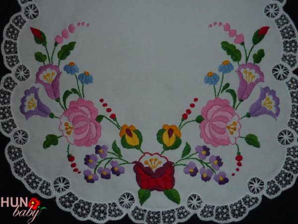 Kötény kalocsai melles riselt 55x42 cm