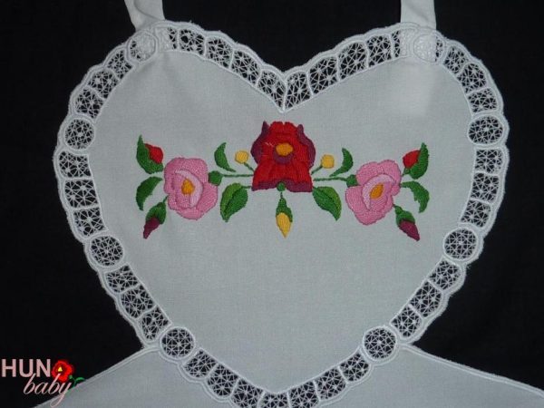 Kötény kalocsai melles riselt 55x42 cm