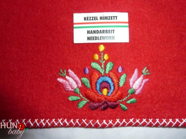 Mellény matyó hímzés piros gyerek