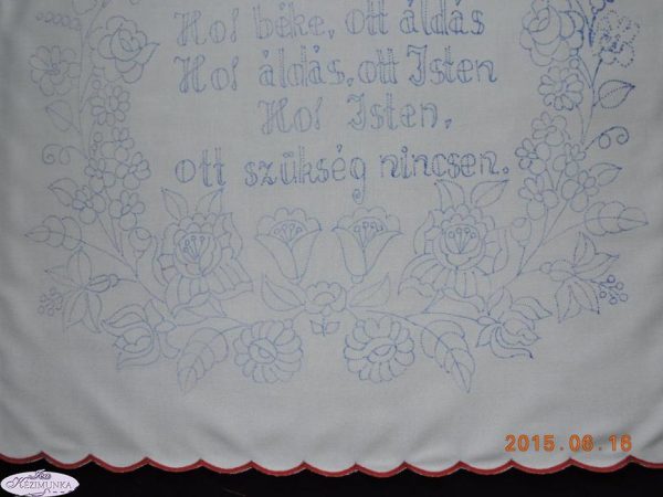 Falikép Házi áldás előnyomva szegett 65x55cm