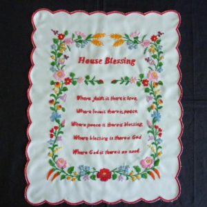 Házi Áldás,Kalocsai House Blessing 43x33 cm