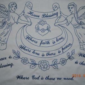 Falvédő Angol House Blessing Házi áldás 85x55