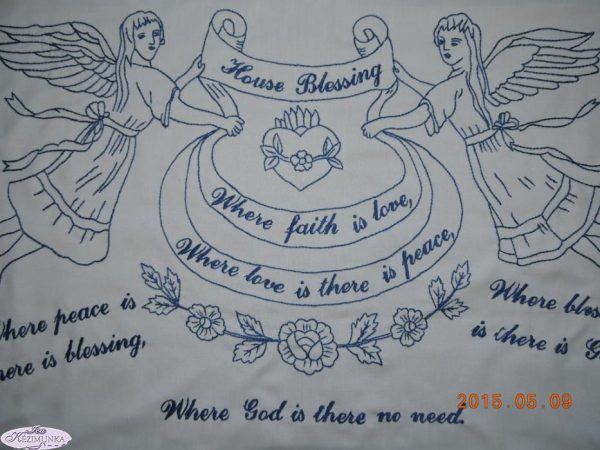 Falvédő Angol House Blessing Házi áldás 85x55