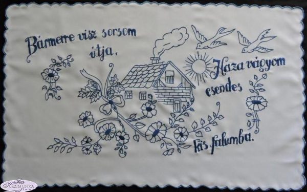 Falvédő előnyomott szegett Bármerre visz sorsom 80x48 cm