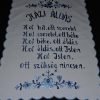 Falikép Házi áldás Matyó kék 55x40 cm