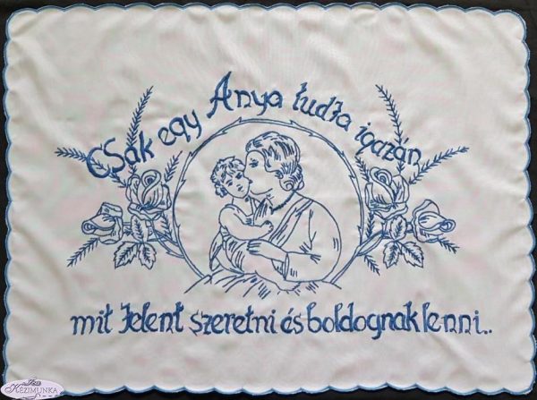 Csak egy anya tudja előnymott falvédő szegett 82x52cm