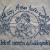 Csak egy anya tudja előnymott falvédő szegett 82x52cm