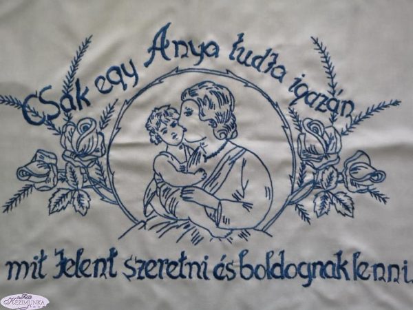Csak egy anya tudja előnymott falvédő szegett 82x52cm