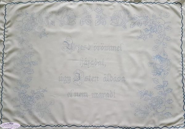 Falvédő,Vezesd örömmel házadat,előnyomott 82x50cm