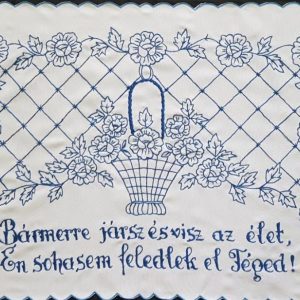 Falvédő előnyomott Bármerre jársz és visz,szegettlen 85x58