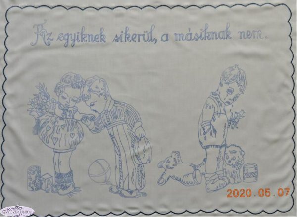 Előnyomott falvédő szegett,Az egyiknek sikerül 73x54cm