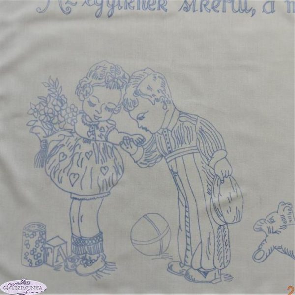 Előnyomott falvédő szegett,Az egyiknek sikerül 73x54cm