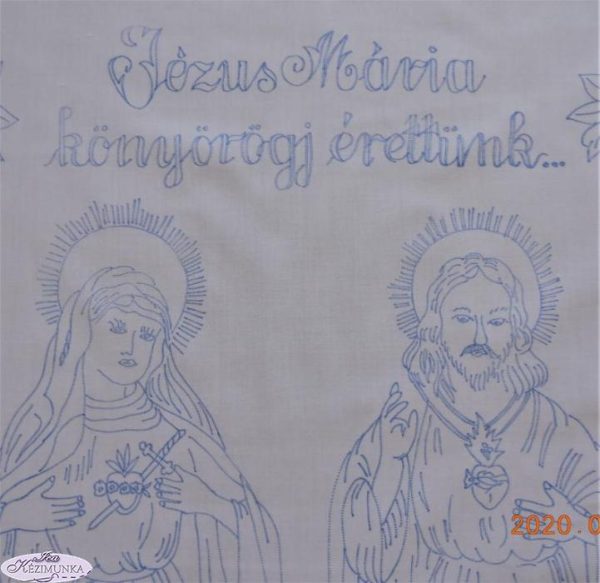Falvédő előnyomott szegettlen,Jézus Mária könyörögj
