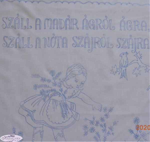 Falvédő előnyomott szegett,Száll a madár ágról