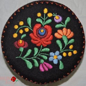 Díszdoboz ékszer tartó, fekete 13 cm