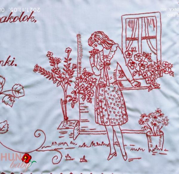 Előnyomott falvédő szegett Ahogy én pakolok 83x54 cm