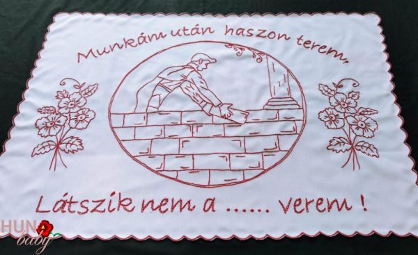 Előnyomott falvédő szegett, Munkám után haszon 80x55cm