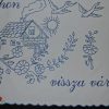 Falvédő Az édes otthon visszavár 85x52 cm
