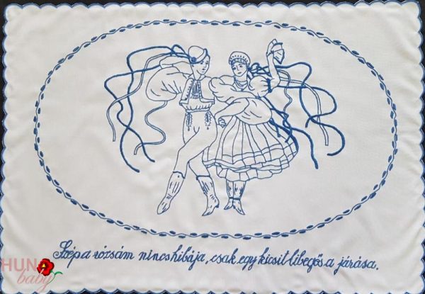 Falvédő Táncos Pár, Előnyomott, Szegett 85x55cm