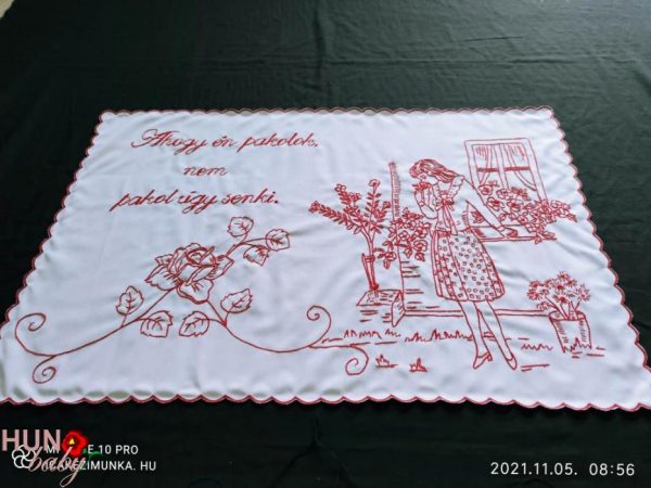 Falvédő a szöveg egyedi kérésre, Ahogy én pakolok 83x54 cm