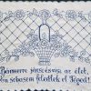 Falvédő előnyomott Bármerre jársz és visz, szegetlen 85x58