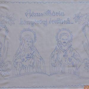 Falvédő előnyomott szegetlen, Jézus Mária könyörögj