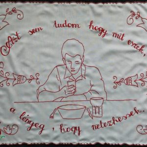 Falvédő előnyomott szegett, Azt se tudom