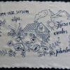 Falvédő előnyomott szegett, Bármerre visz sorsom 80x45 cm