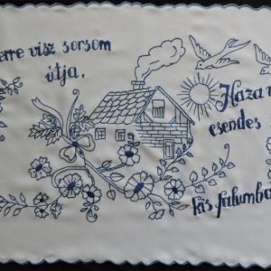 Falvédő előnyomott szegett, Bármerre visz sorsom 80x45 cm