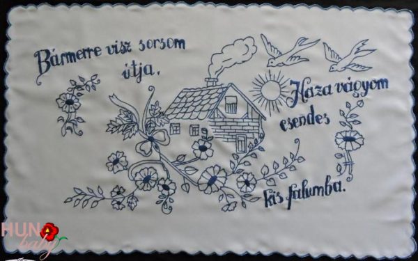 Falvédő előnyomott szegett, Bármerre visz sorsom 80x45 cm