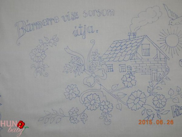 Falvédő előnyomott szegett, Bármerre visz sorsom 80x45 cm