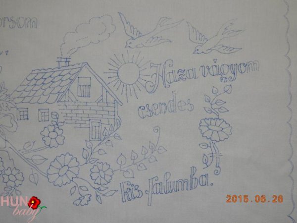 Falvédő előnyomott szegett, Bármerre visz sorsom 80x45 cm