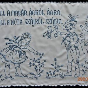 Falvédő előnyomott szegett, Száll a madár ágról