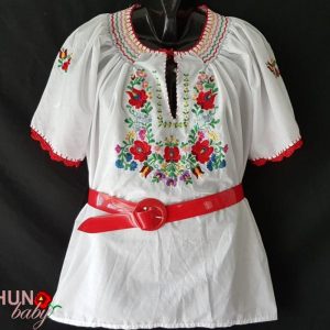 Hímzett blúz színes matyó mintás