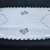 Hímzett kalocsai futó horgolt, luggalt 88x38 cm
