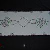 Hímzett terítő ibolyás luggalt futó 85x35 cm