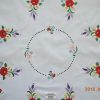 Hímzett terítő kalocsai kör 85 cm