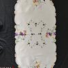 Húsvéti terítő gépi drapp nyuszis 120x60 cm