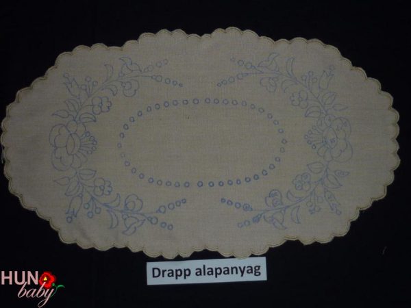 Kisterítő drapp szegett 44x25 cm (előnyomott)