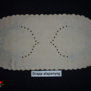 Kisterítő drapp szegett luggalt 53x25 cm (előnyomott)