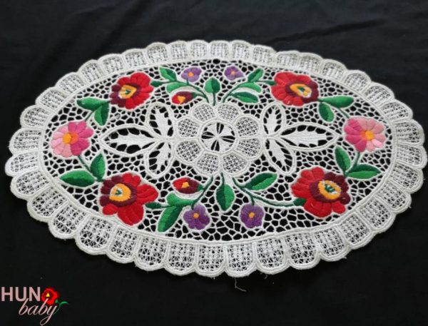 Riselt terítő kalocsai áttört 36x24 cm